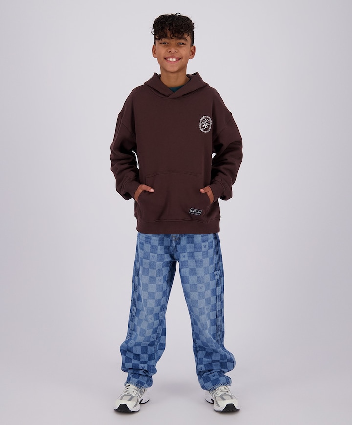 Cadore check jongens jeans blauw