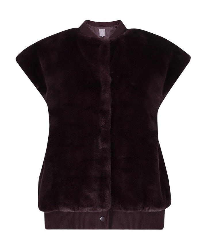 Dames gilet bordeaux