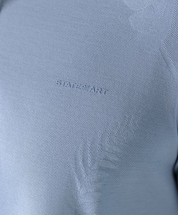 Heren polo blauw