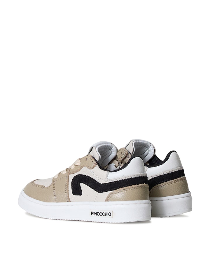 jongens veterschoenen beige