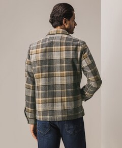 Heren overshirt grijs