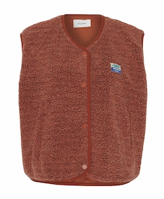 Dames gilet brique