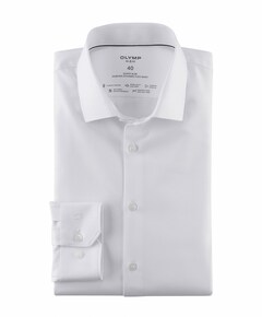 Heren overhemd lange mouw wit