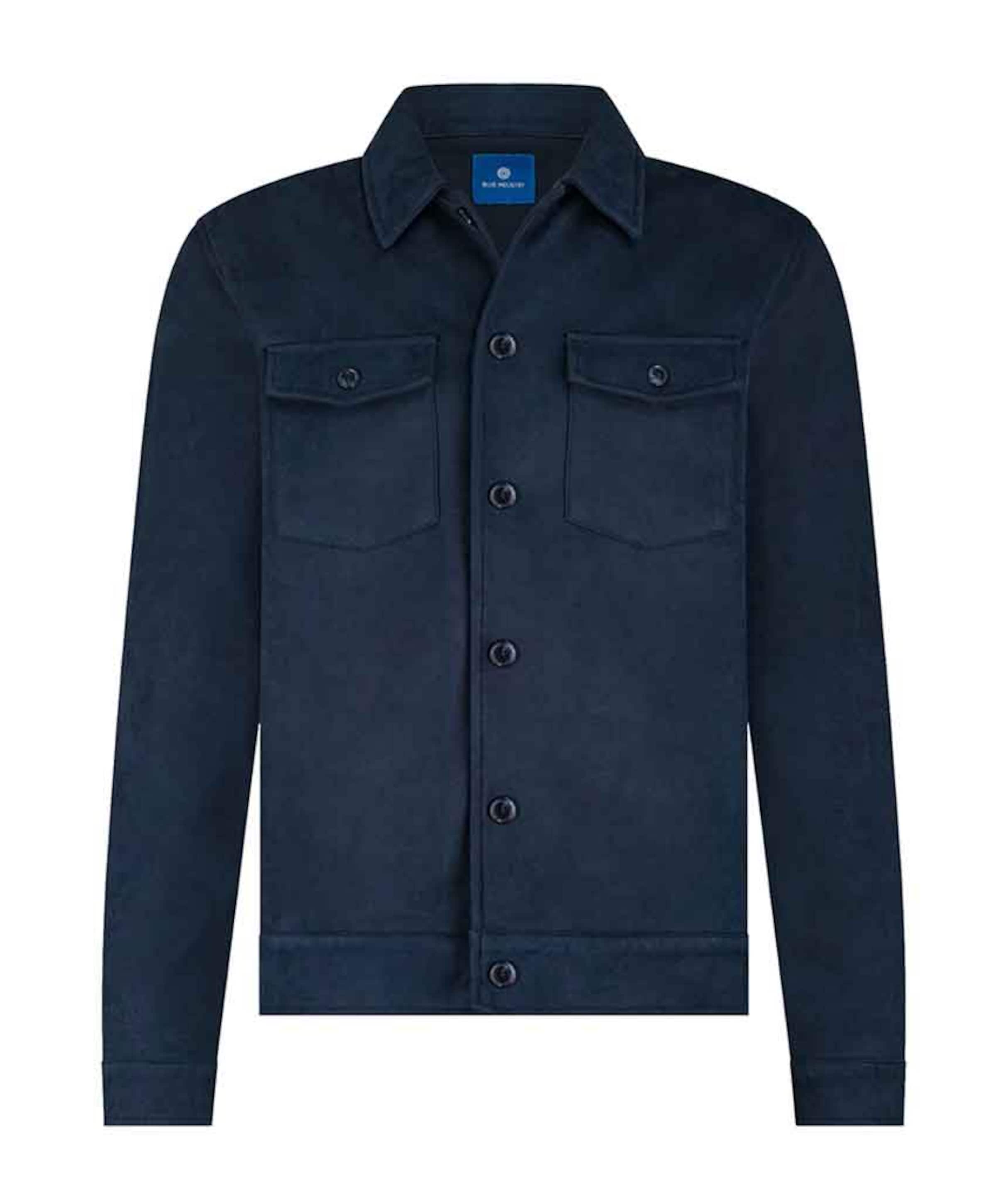 Heren overshirt blauw