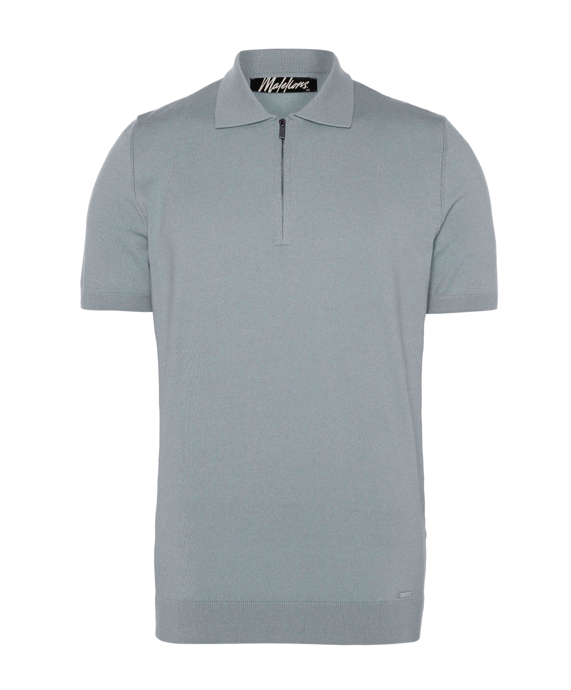 Heren polo grijs