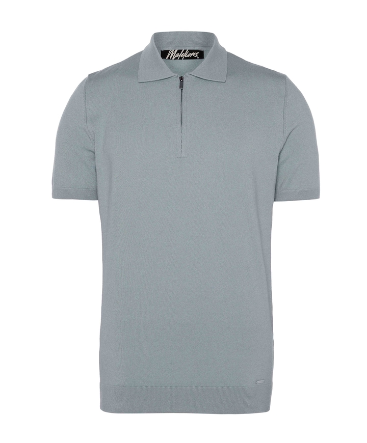 Heren polo grijs