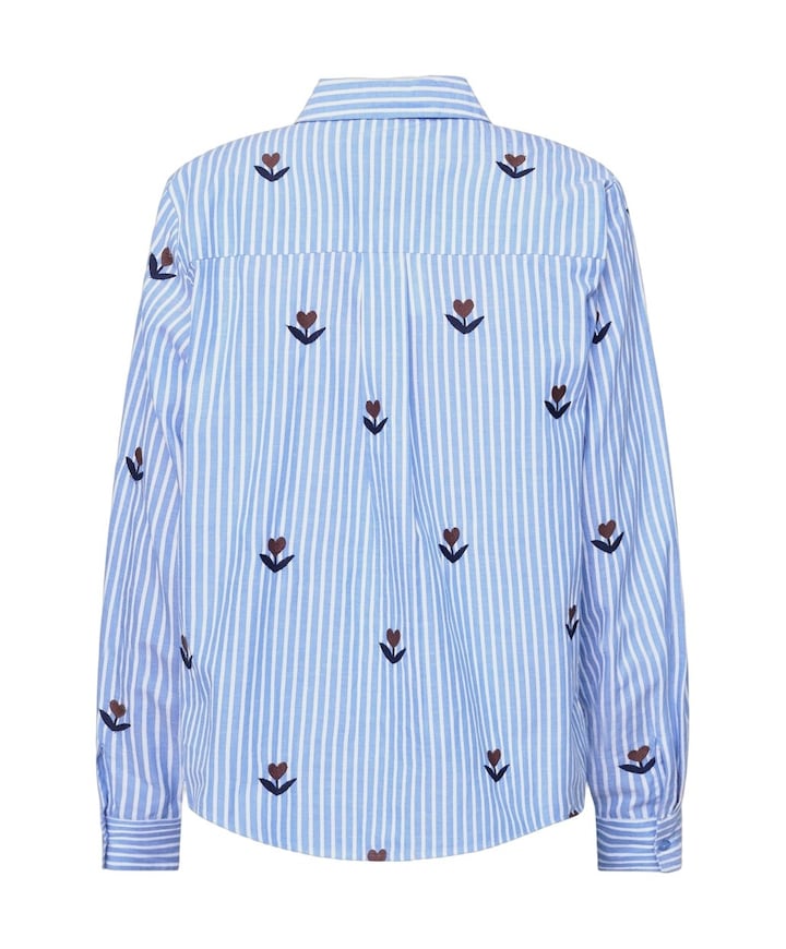Dames blouse blauw