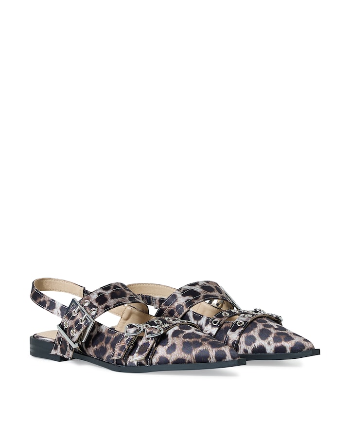 Luna dames slingbacks bruin