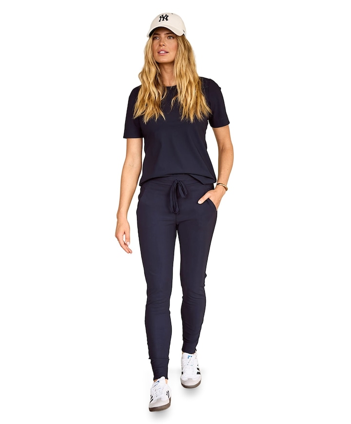 Downstairs bonded trousers blauw