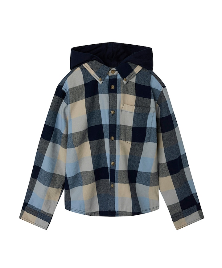 Overhemd lange mouw blauw