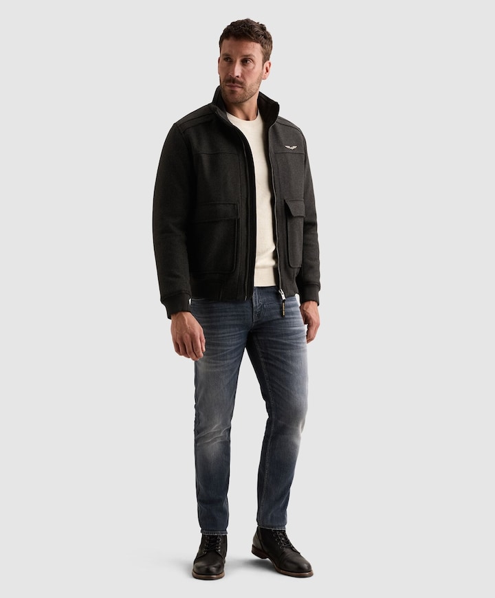 Heren jas grijs