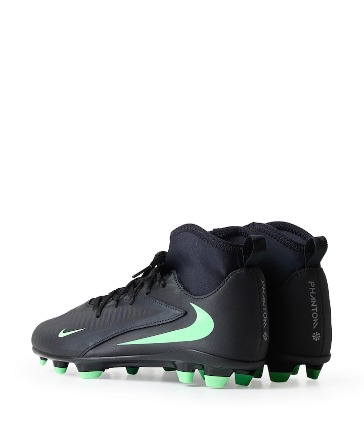 Jr Phantom 6 High Club Fg/mg jongens voetbalschoenen zwart
