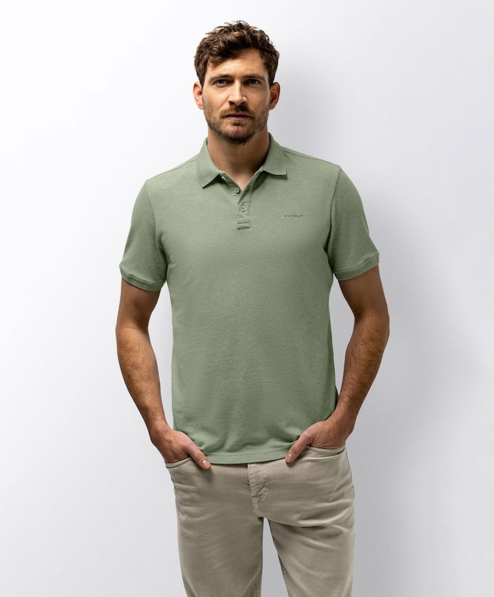 Heren polo groen