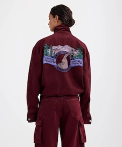 Dames jas bordeaux