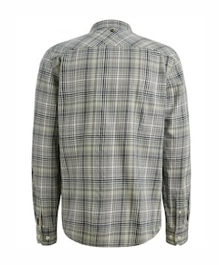 Heren overhemd lange mouw groen