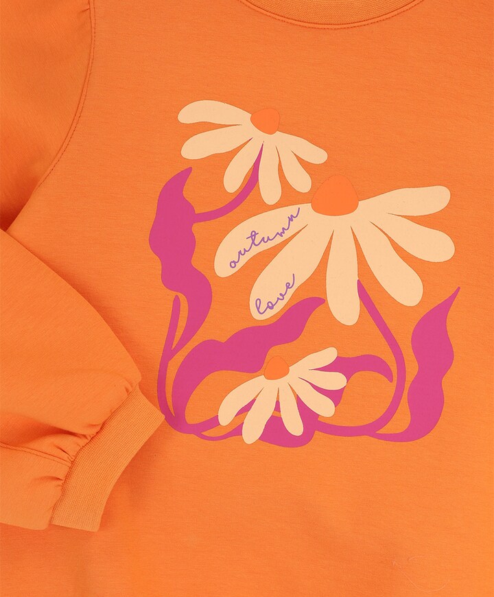 Meisjes sweater oranje