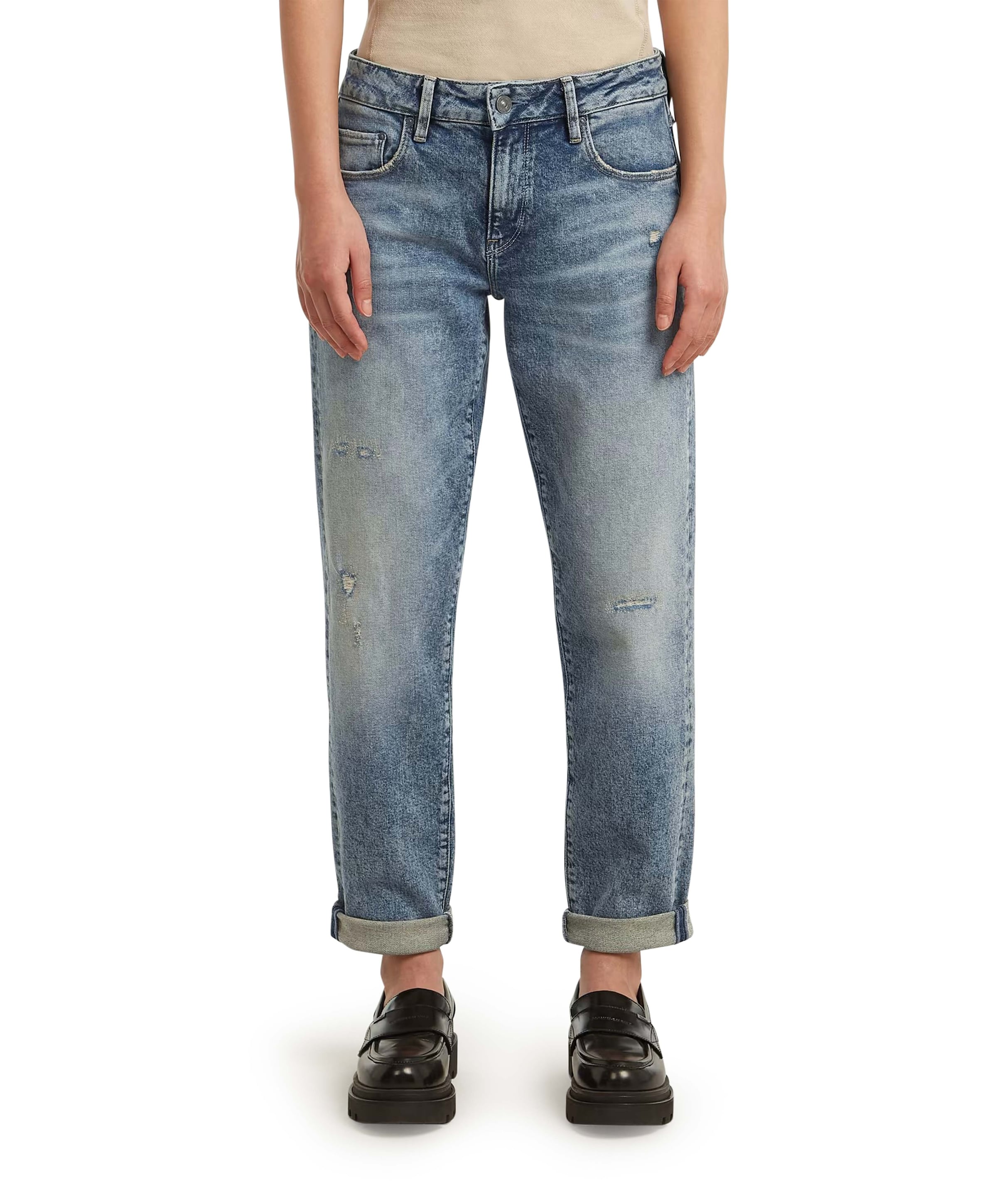 Kate Boyfriend Cinch Wmn dames jeans blauw