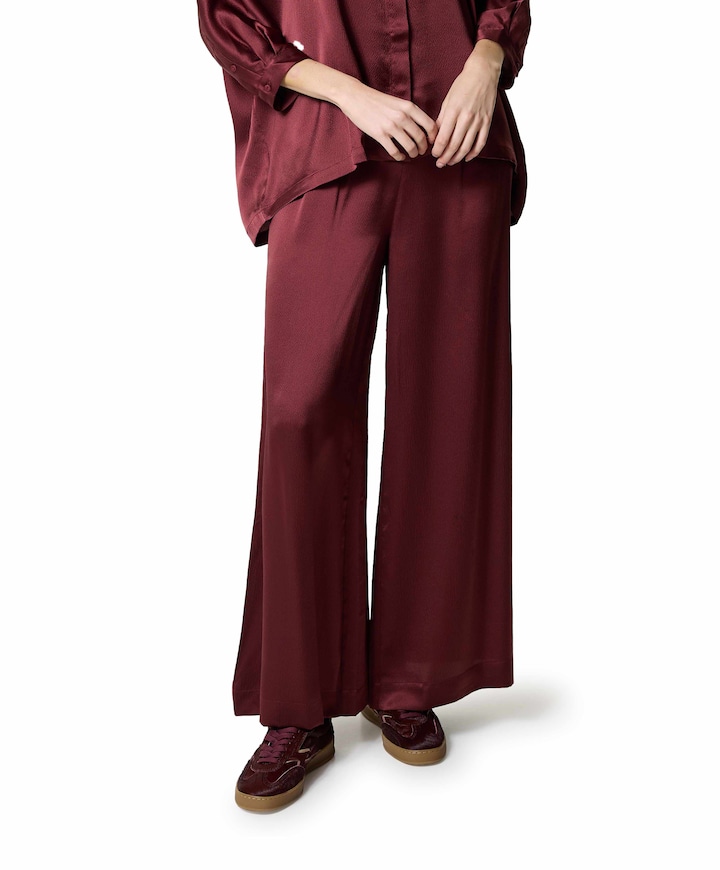 Swan pantalon bordeaux