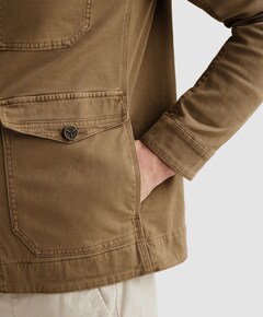 Heren spijkerjas beige