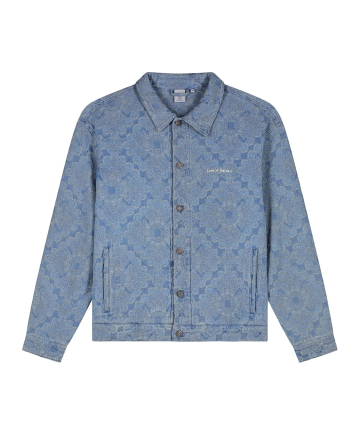 Heren overshirt blauw