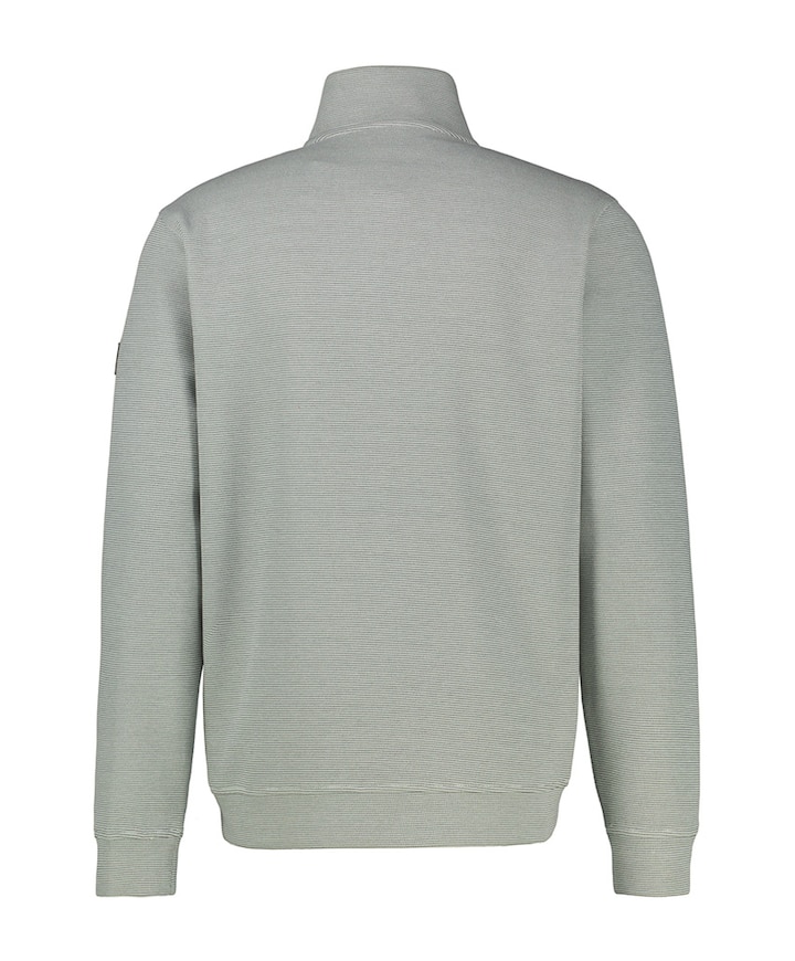 Heren trui met rits grijs