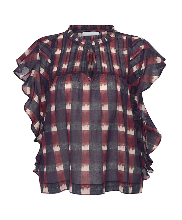 Dames blouse bordeaux