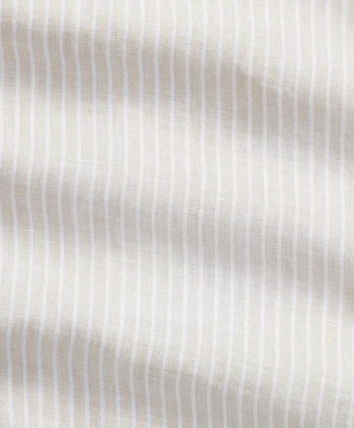 Heren overhemd lange mouw beige
