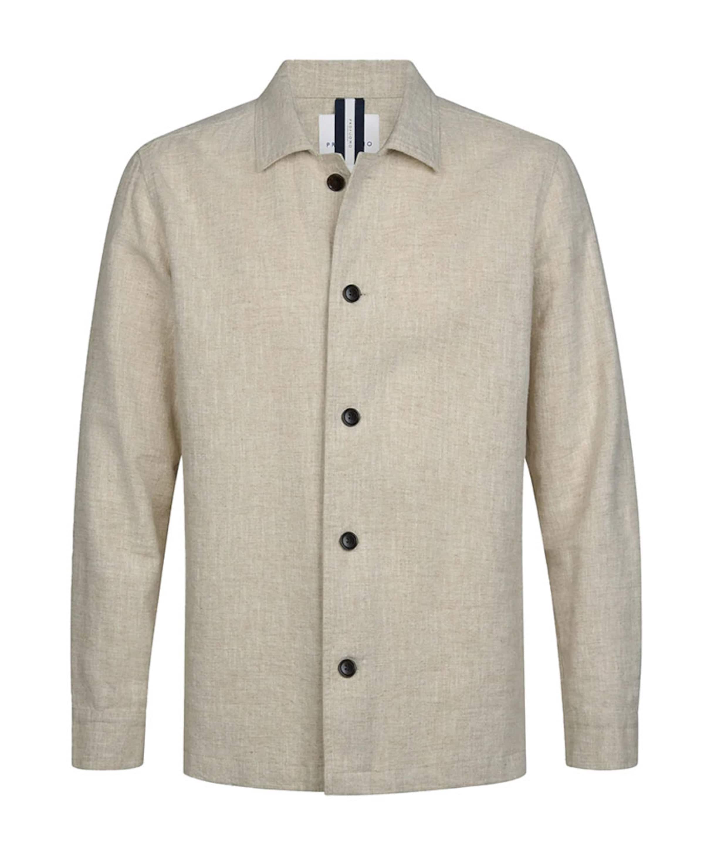 Heren overshirt beige