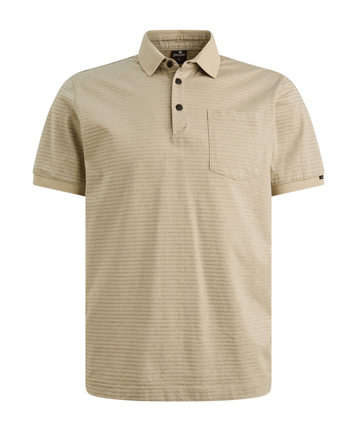 Heren polo beige