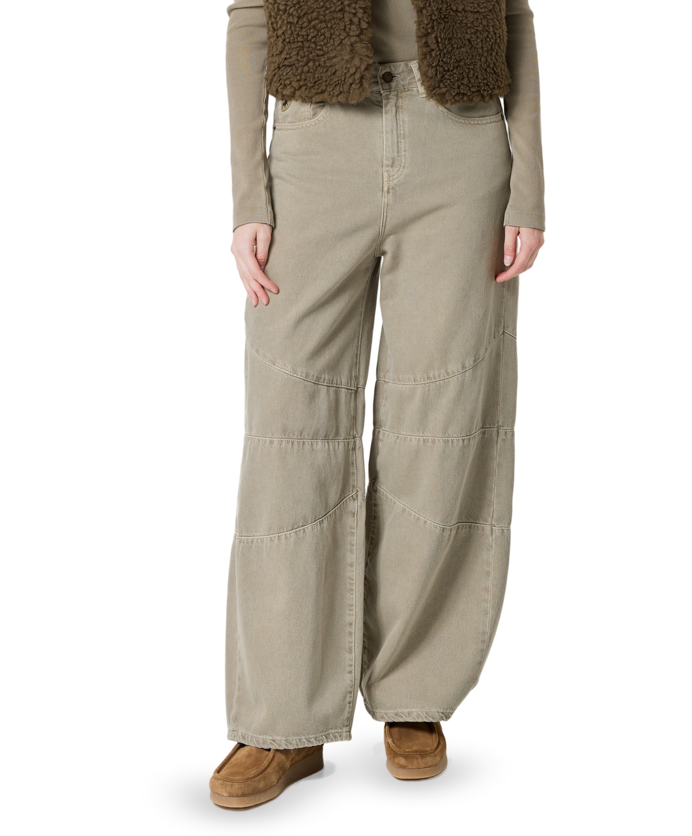 Skater Knee 8092 Otawa Vintage dames jeans beige