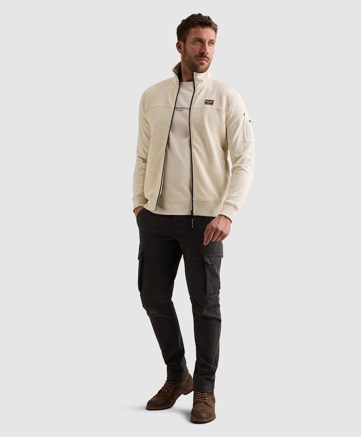 Heren vest ecru