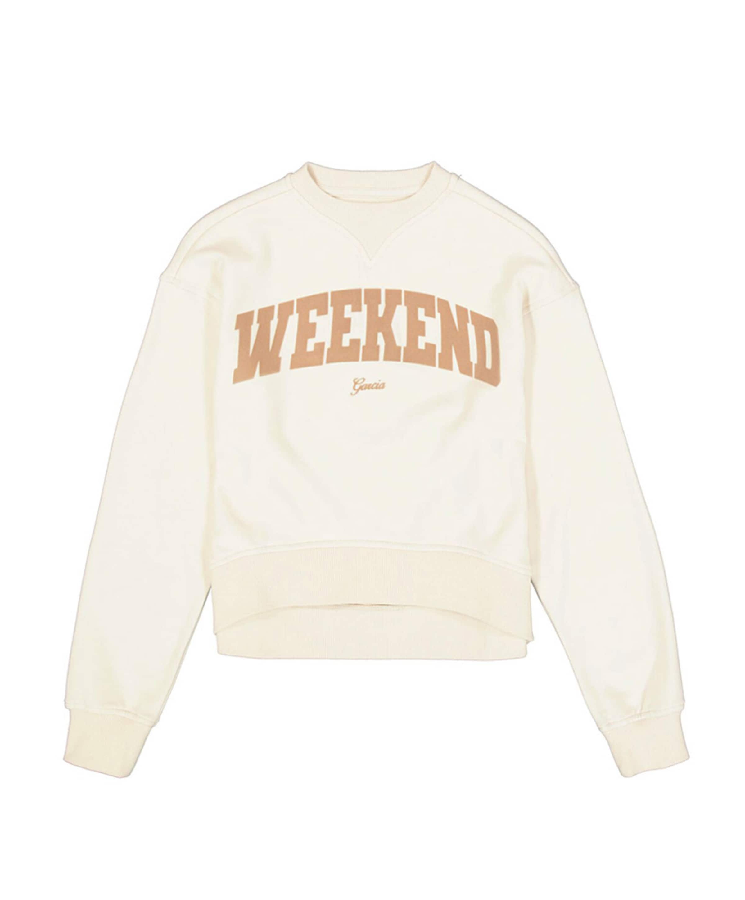 Meisjes sweater ecru