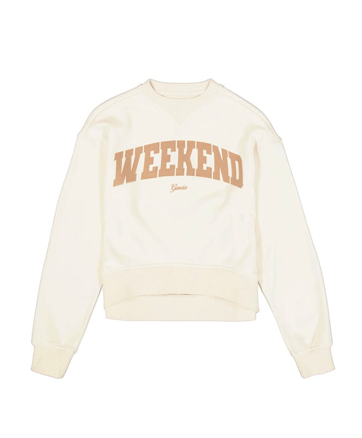 Meisjes sweater ecru