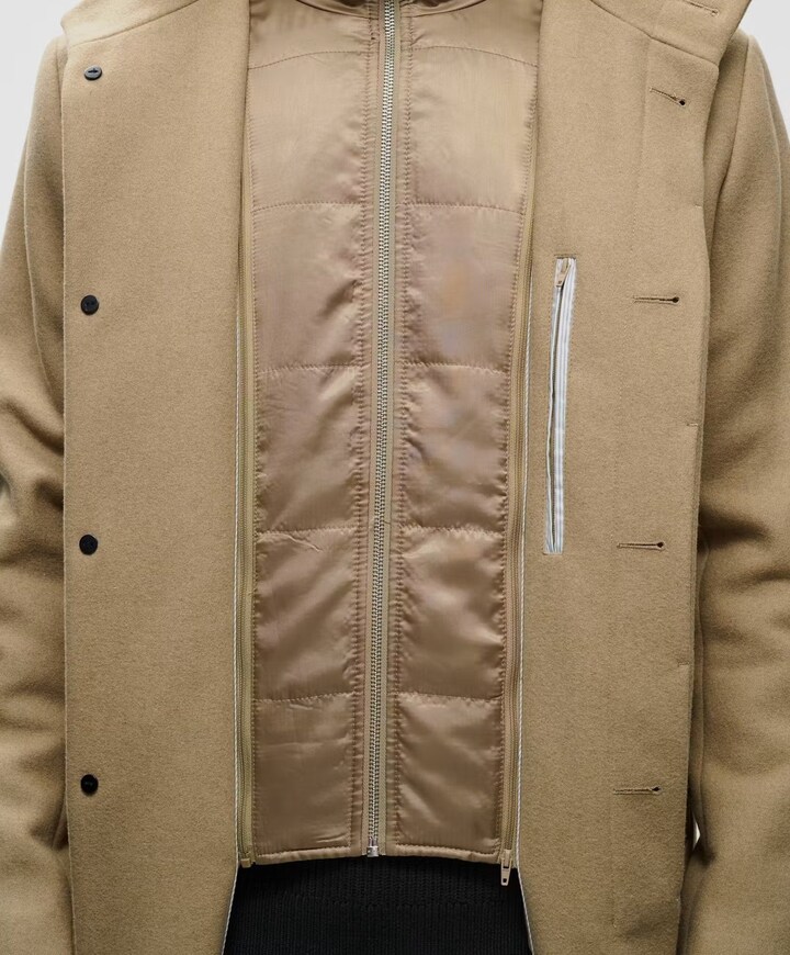 Heren jas beige