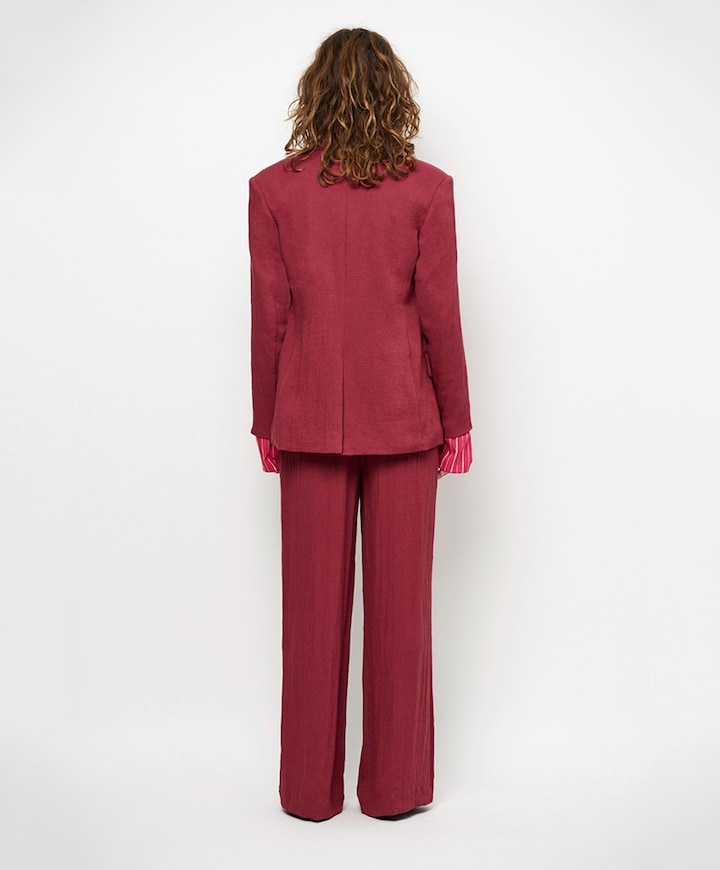 Dames blazer bordeaux