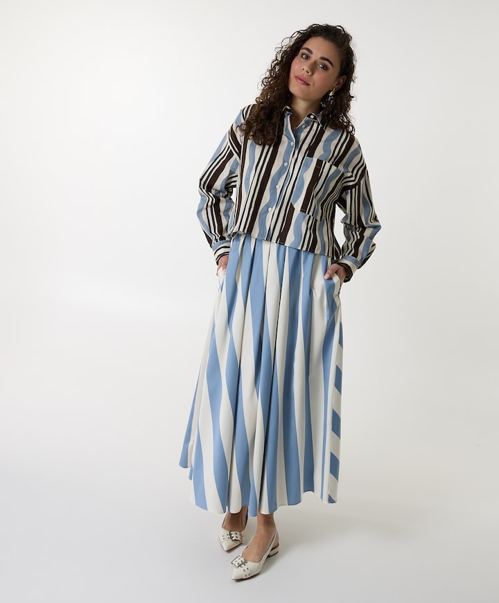 Rok blauw