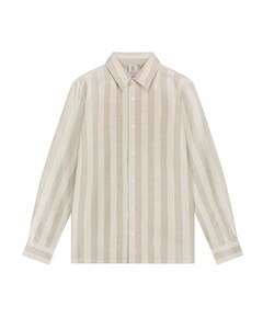 Overhemd lange mouw beige