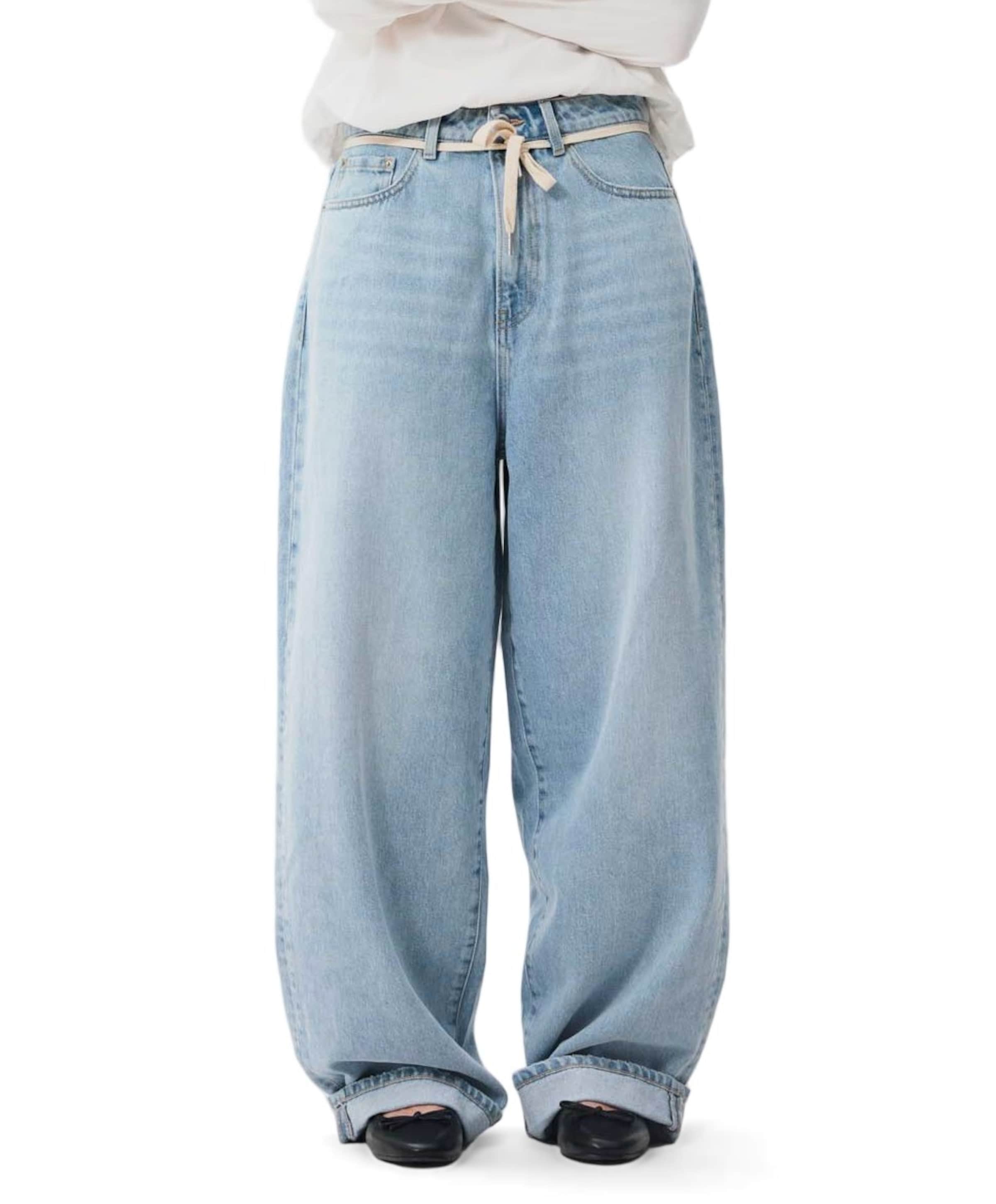 Baggy fit dames jeans blauw