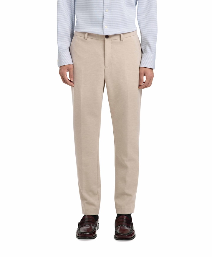 SLHSLIM-AITOR JERSEY TRS FLEX NOOS heren pantalon beige