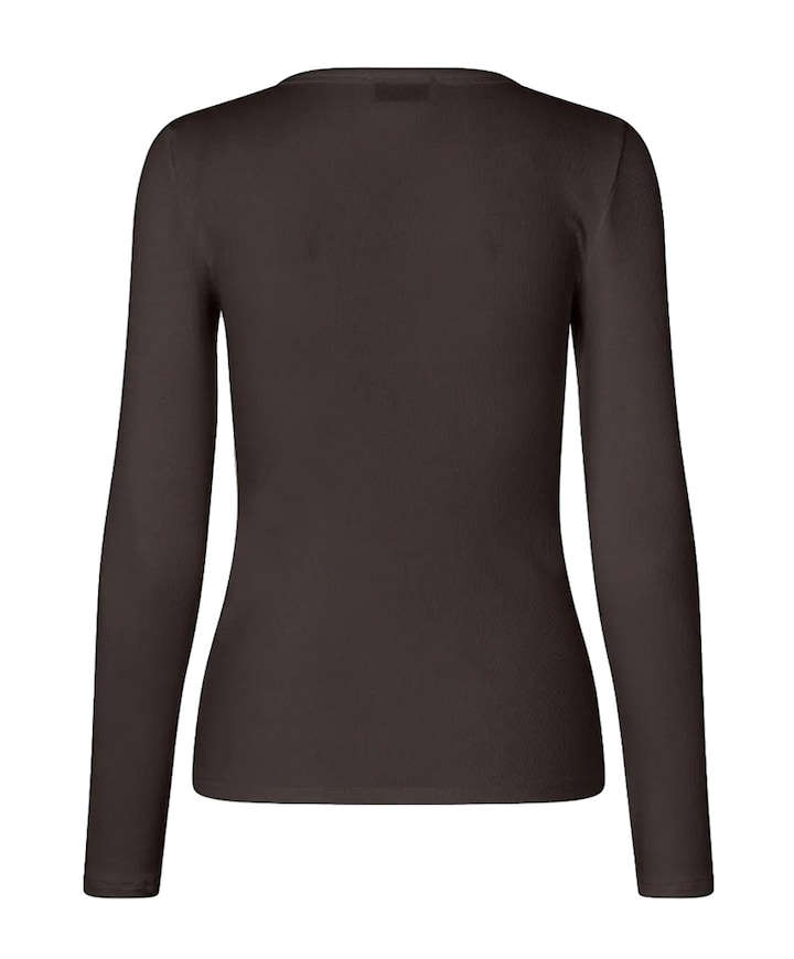 Dames longsleeve bruin