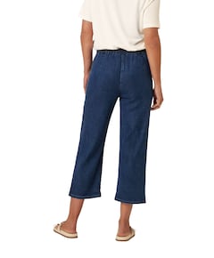 Scarlet Wide Leg 6/8 dames jeans blauw