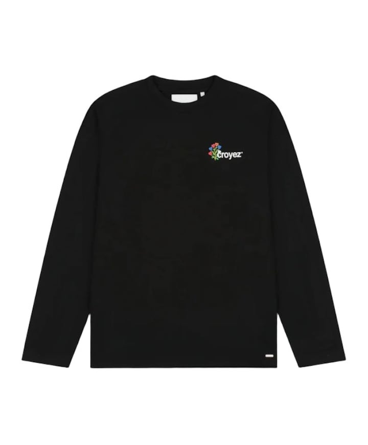 Heren longsleeve zwart