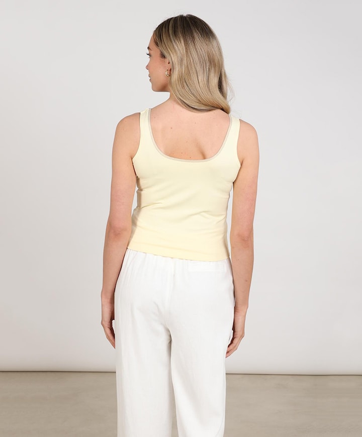 Dames top geel