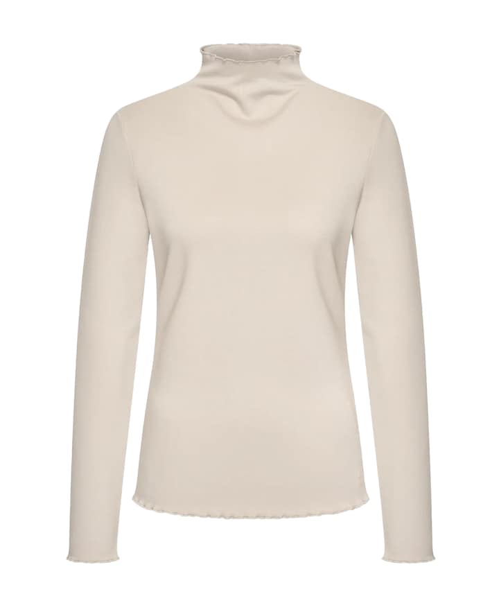 Dames longsleeve beige