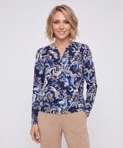 Dames longsleeve blauw