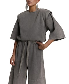 MONA dames jumpsuit grijs