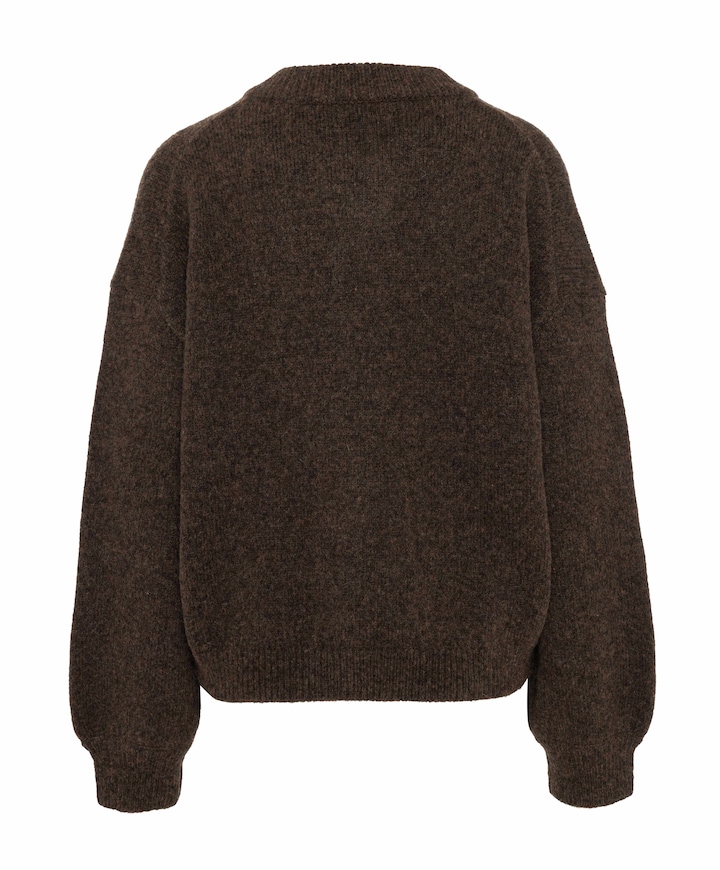 Dames vest bruin
