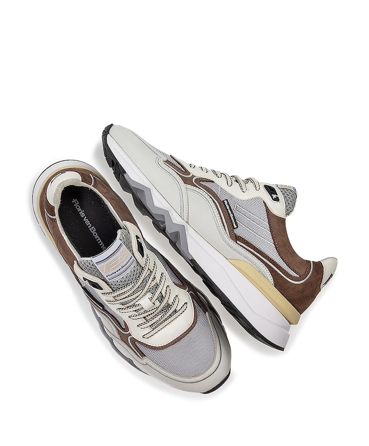 heren veterschoenen beige