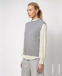 Dames spencer grijs