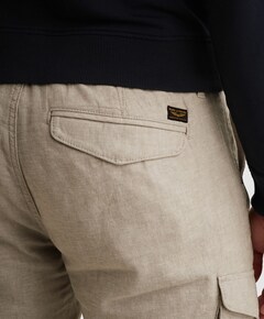 JETHEED PANTS STRUCTURED LINEN heren broek beige